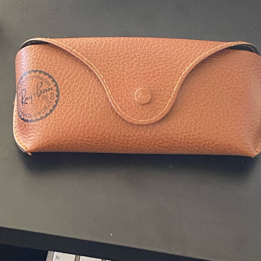 Ray-Ban Gold Frame Brown Lens Oval Sunglasses - Picture 8 of 12